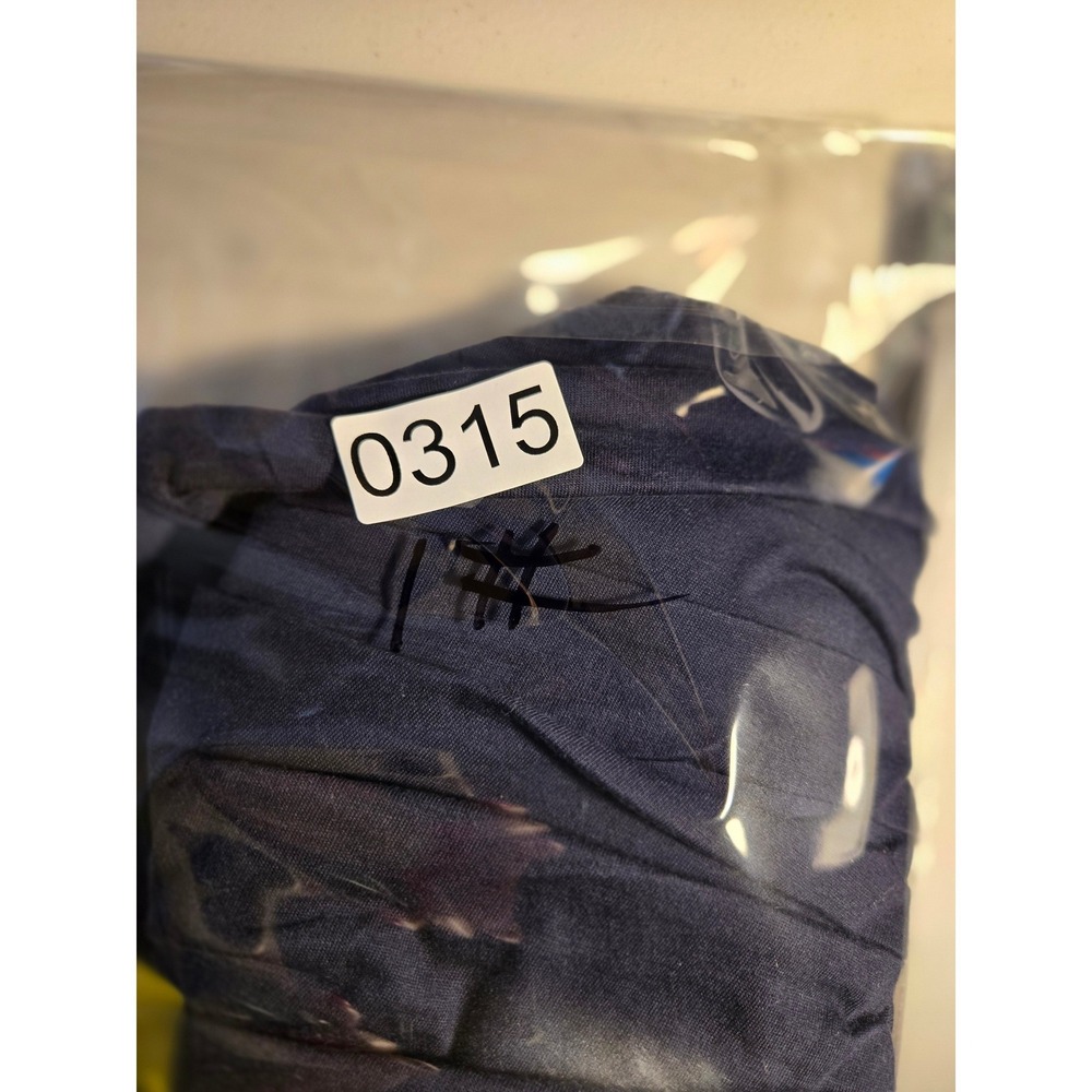 Banana Republic Limited Edition Couture Tee Navy Blue Ruffle Pima Cotton M - Picture 9 of 9